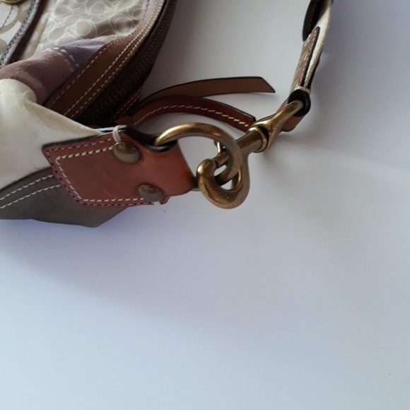 Coach Patch Work Handbag Purse Leather #B06S-10019 - Picture 4 of 8